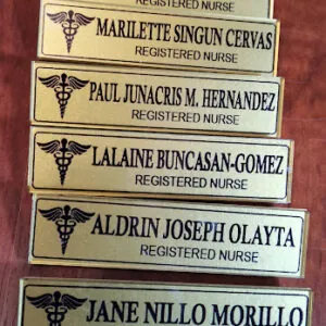 Custom rigid name tag and name plate Philippines