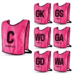 Sublimated 7-Position Netball Mesh Bib Set (GS to GK)